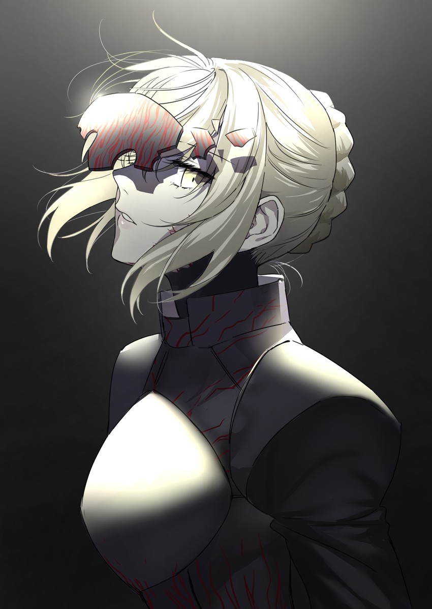 artoria pendragon and saber alter (fate and 2 more) drawn by nipi27