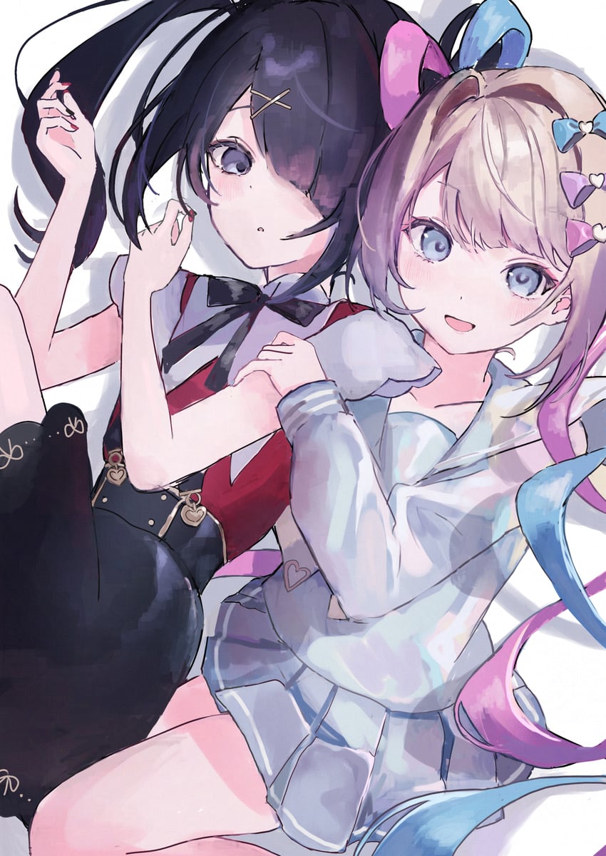 chouzetsusaikawa tenshi-chan and ame-chan (needy girl overdose) drawn by charlotte11037