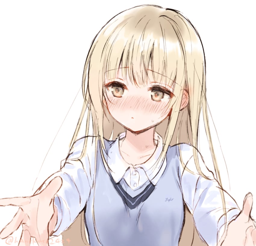 shiina mahiru (otonari no tenshi-sama ni itsu no mani ka dame ningen ni sarete ita ken) drawn by hanekoto