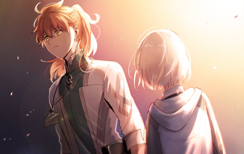 mash kyrielight and romani archaman (fate and 1 more) drawn by aki_(neyuki41028)