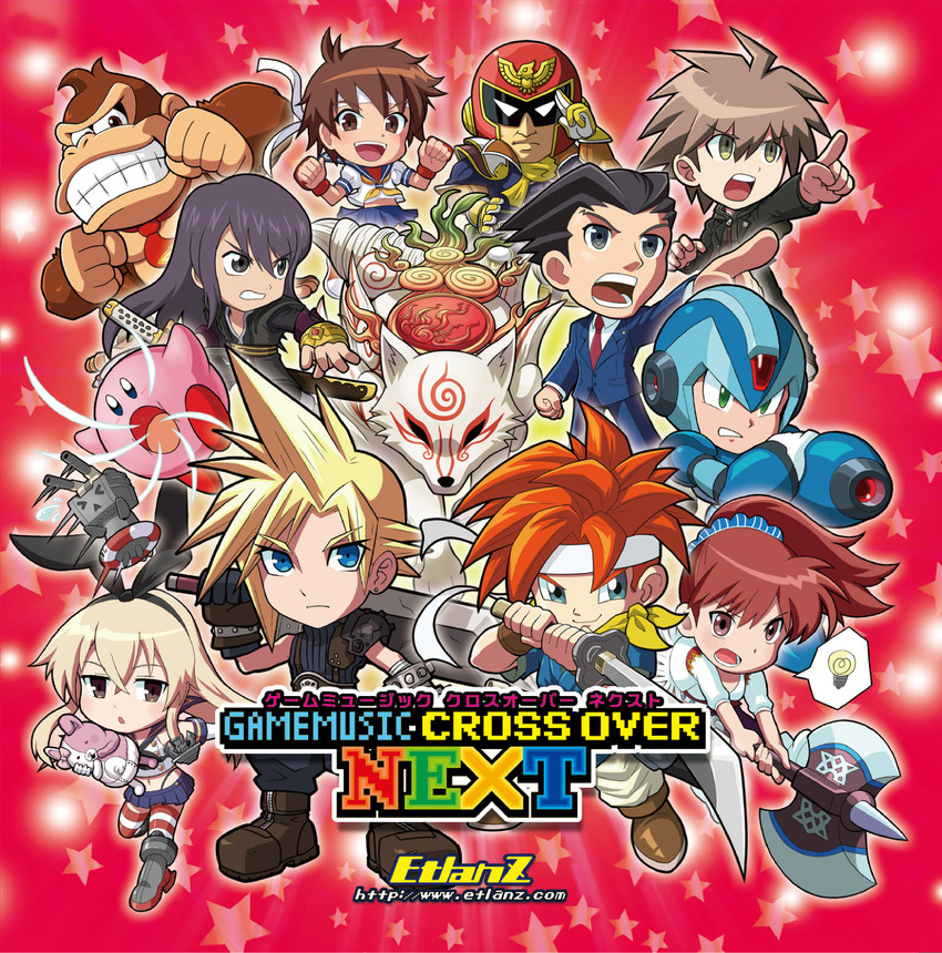 shimakaze, cloud strife, kirby, rensouhou-chan, naegi makoto, and 9 more (kantai collection and 16 more) drawn by hi-go!