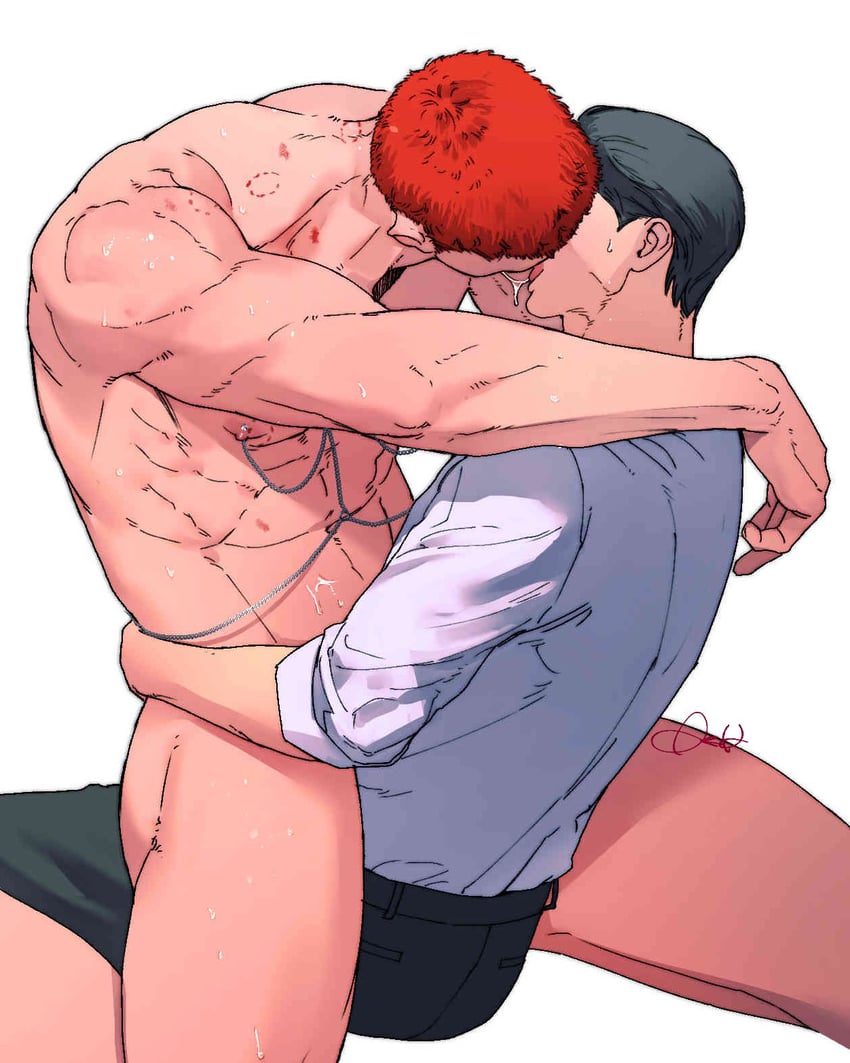 sakuragi hanamichi and mito youhei (slam dunk) drawn by fatcat