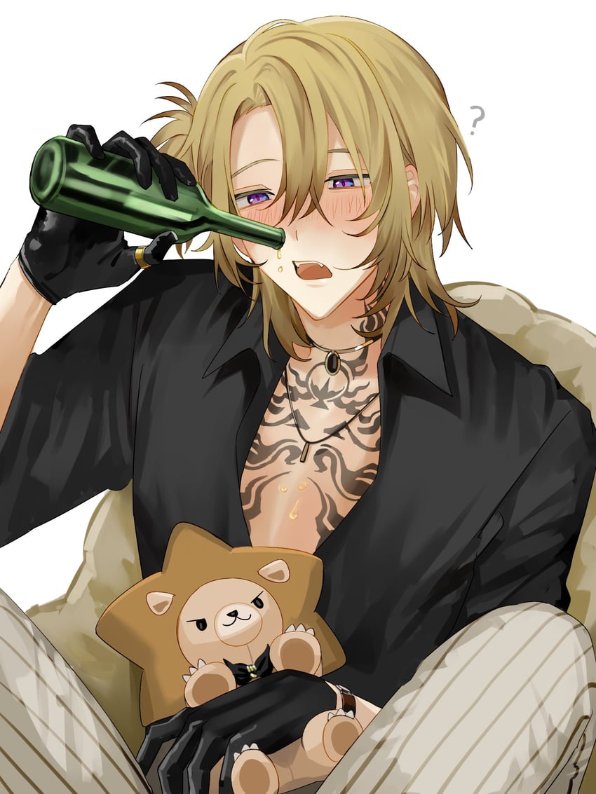 luca kaneshiro and augustus (nijisanji and 1 more) drawn by curry_ytd