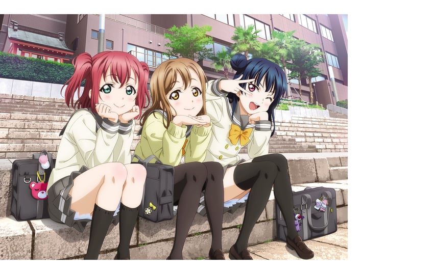 tsushima yoshiko, kunikida hanamaru, and kurosawa ruby (love live! and 1 more)