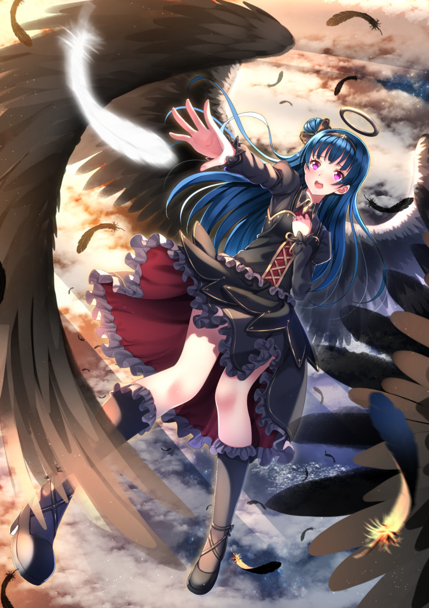 tsushima yoshiko (love live! and 1 more) drawn by swordsouls