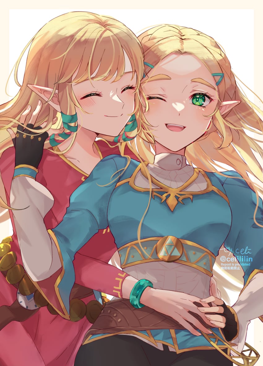 princess zelda (the legend of zelda and 2 more) drawn by seri_(yuukasakura)