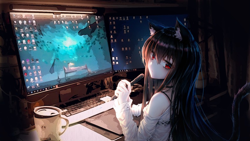 xingye (original and 2 more) drawn by xing