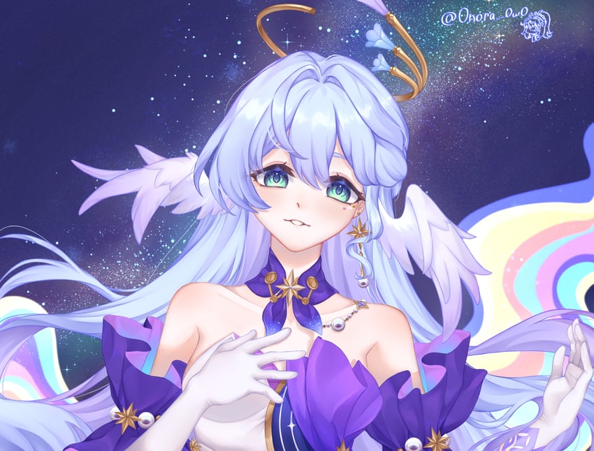 robin (honkai and 1 more) drawn by nora_(usjf7752)