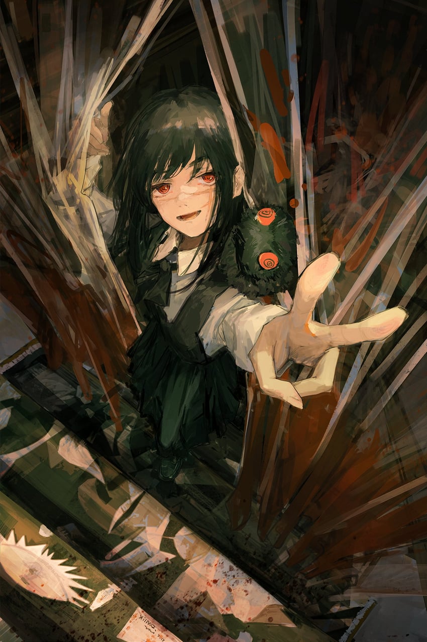 yoru and war devil (chainsaw man) drawn by xilmo