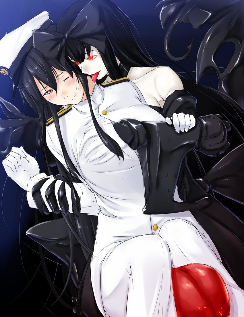 female admiral, tatebayashi sakurako, and seaplane tender princess (kantai collection) drawn by niwatazumi