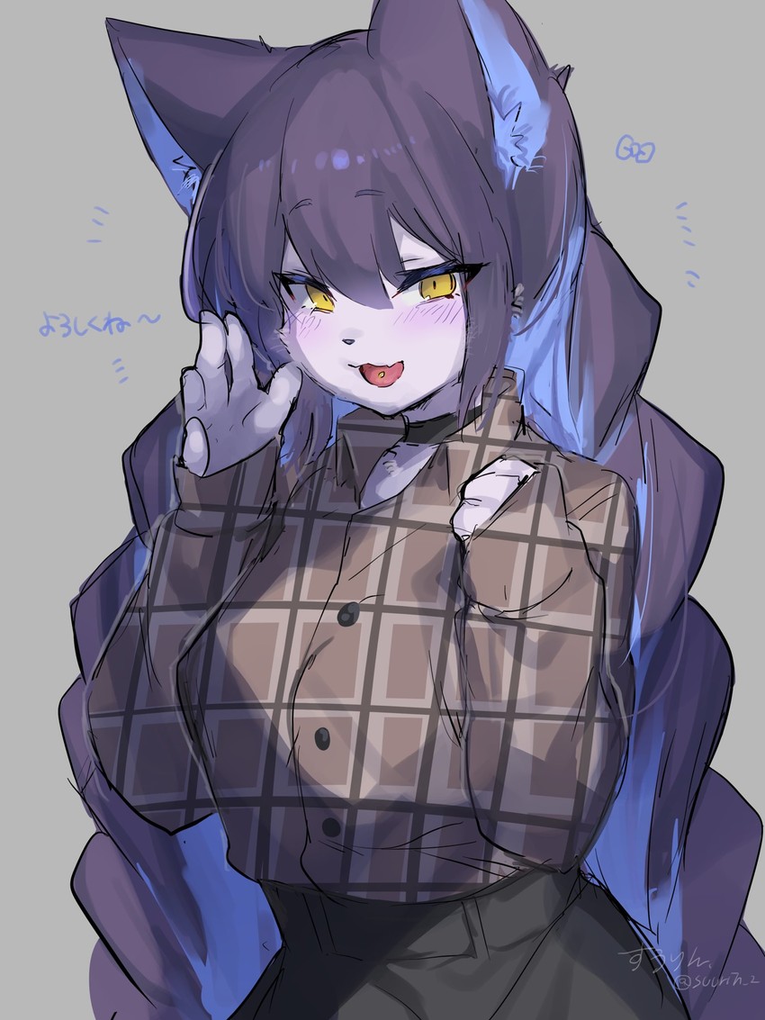 kan'ya hiyuri (haruki no saidai no teki wa risei.) drawn by suurin_(ksyaro)