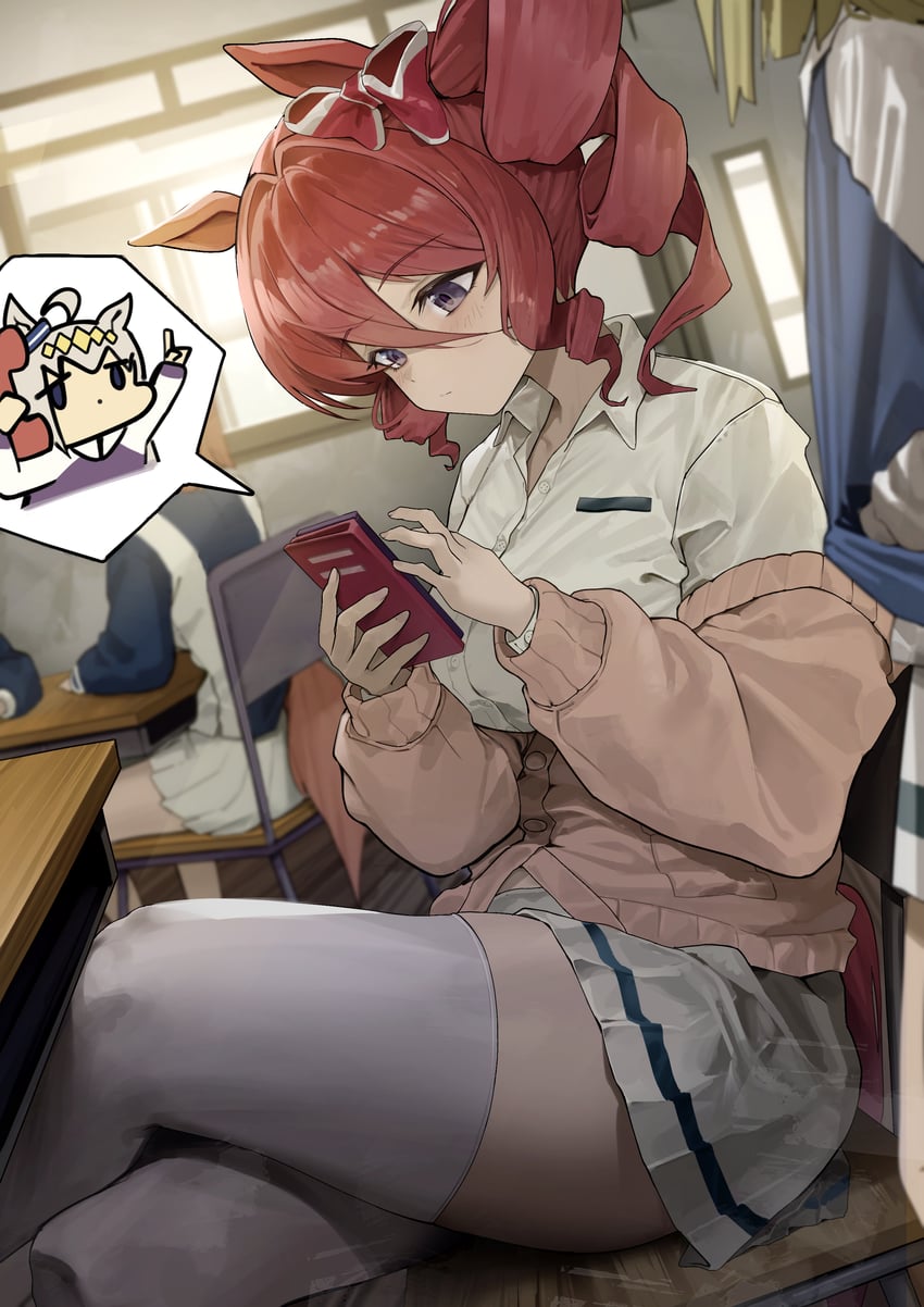 oguri cap, norn ace, and rudy lemono (umamusume and 1 more) drawn by mutsuru_(omotta_yori)