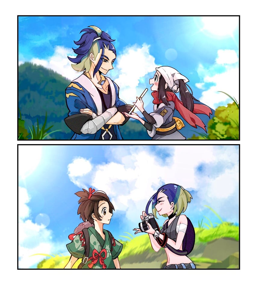 akari, florian, adaman, and perrin (pokemon and 2 more) drawn by cocoa_s3
