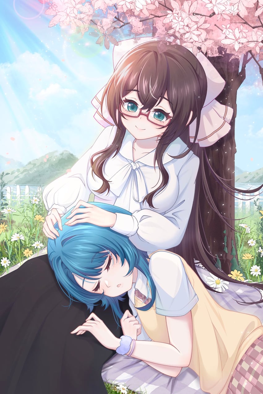 aizawa kazuha and serizawa chikaru (assault lily) drawn by miya_hiroya_(vie)