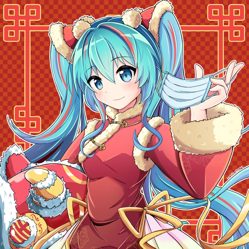 hatsune miku (vocaloid) drawn by homura_0205
