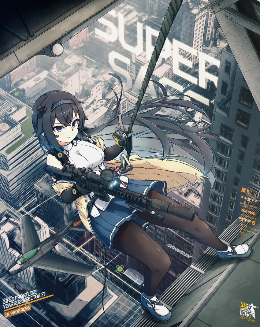super sass (girls' frontline and 1 more) drawn by xandier59