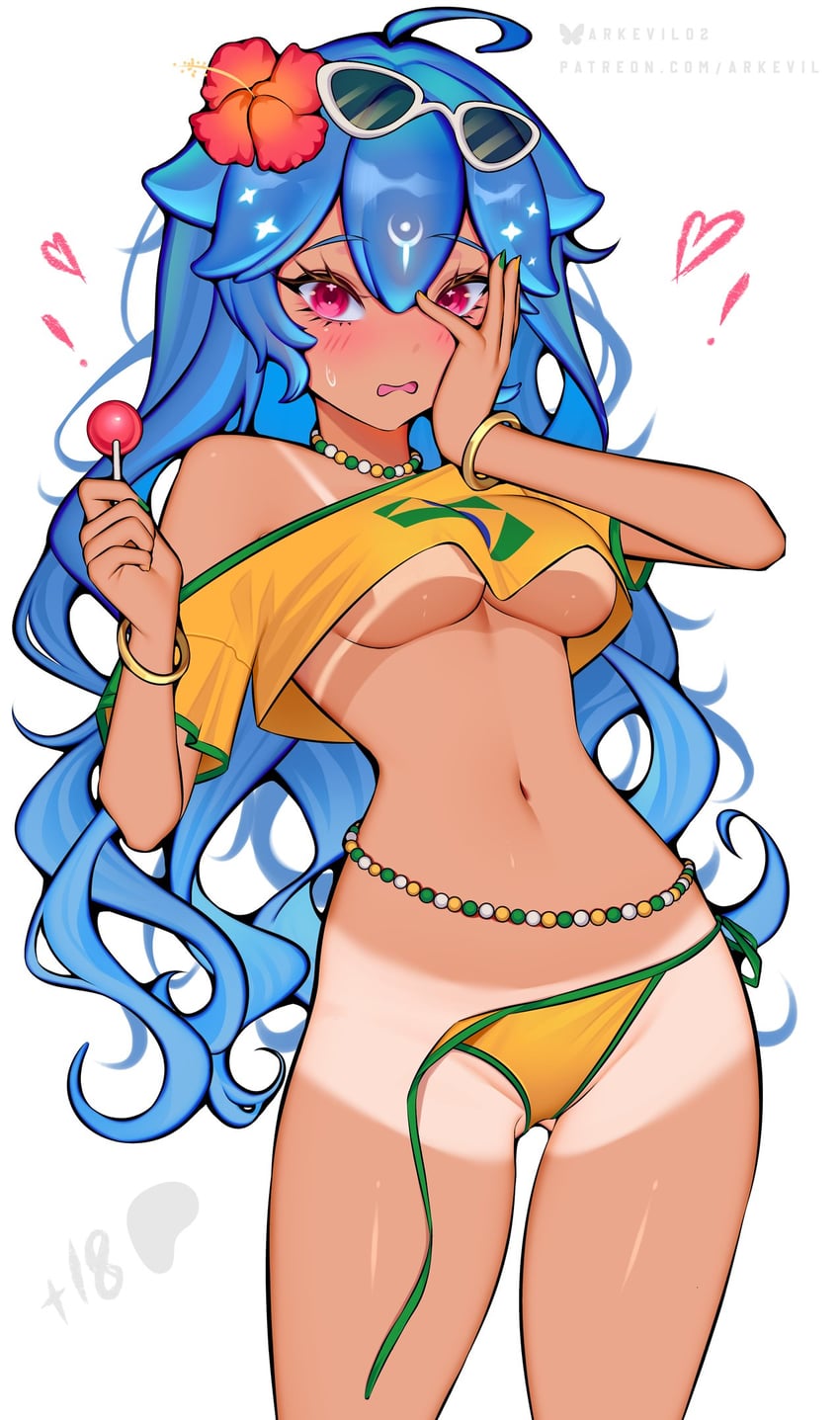 hatsune miku, brazilian miku, and bao (vocaloid and 1 more) drawn by ark_evil02