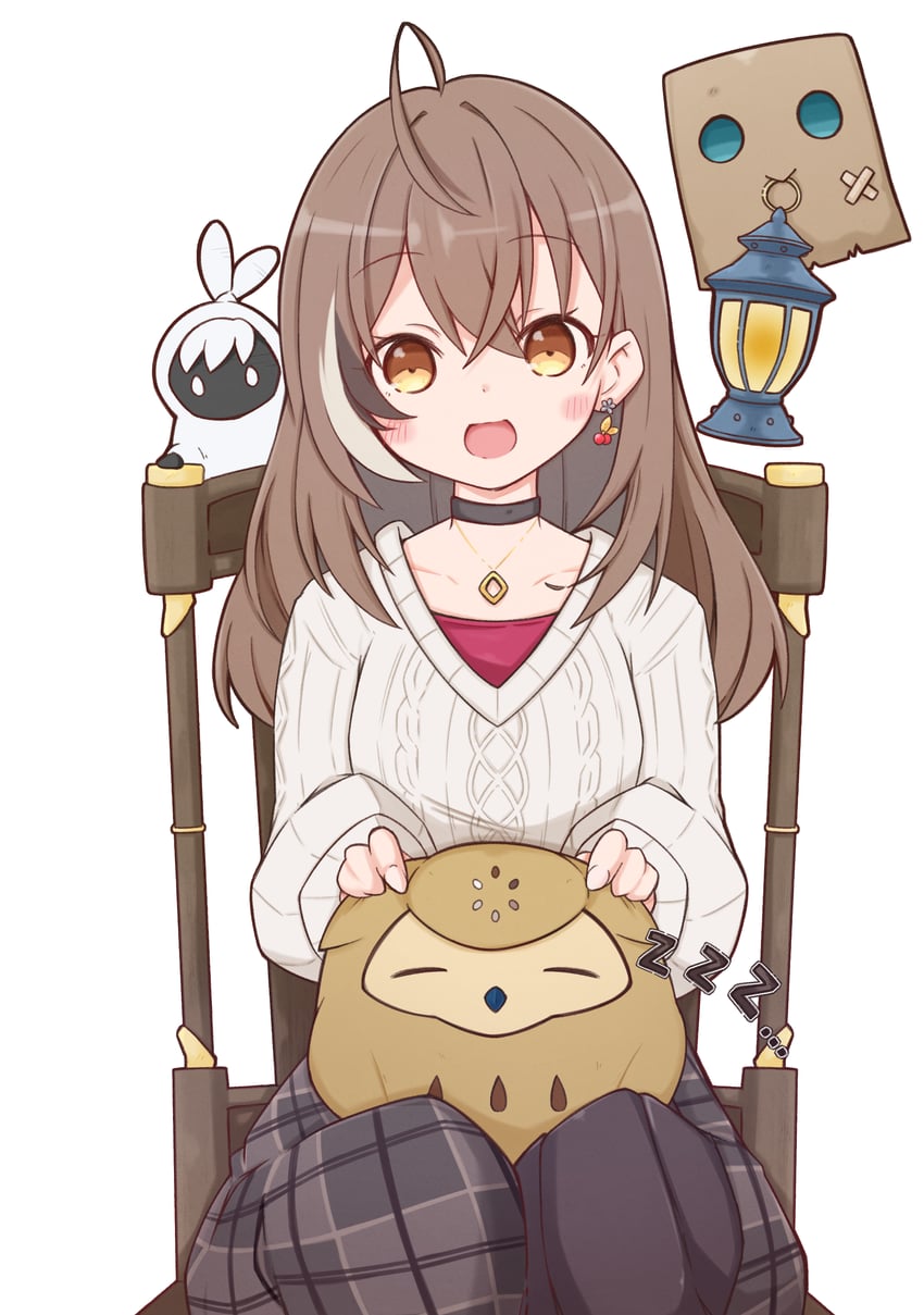 nanashi mumei, friend, and hootsie (hololive and 2 more) drawn by lazurite