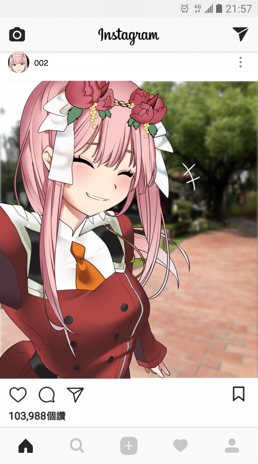 zero two (darling in the franxx and 1 more) drawn by niemi.lanmak