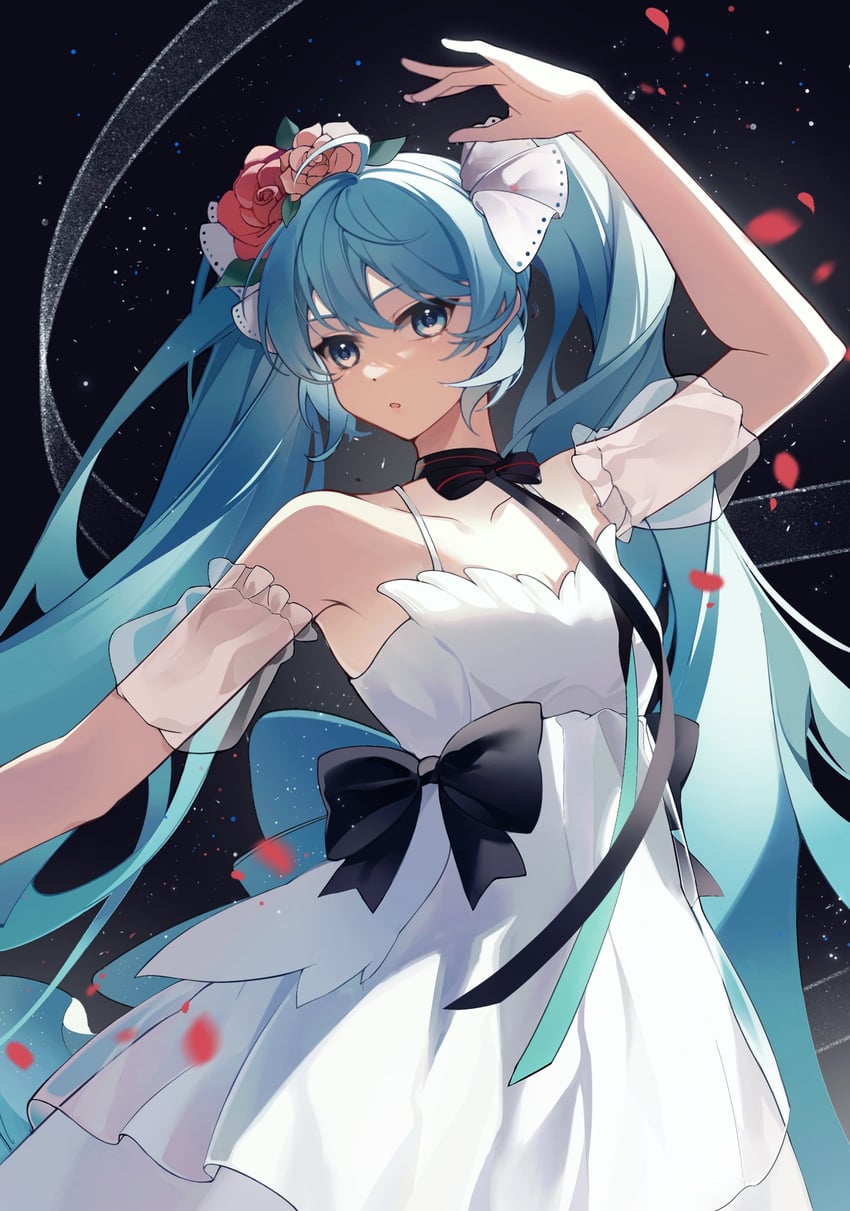 hatsune miku (vocaloid and 1 more) drawn by kanvien