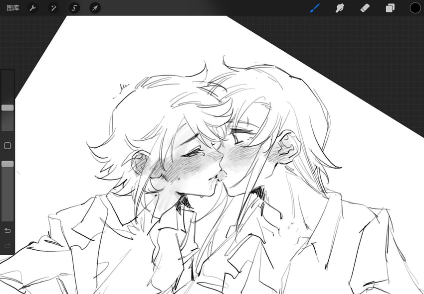 momijiyama teru and koishikawa iko (shy) drawn by jiguang_haibao