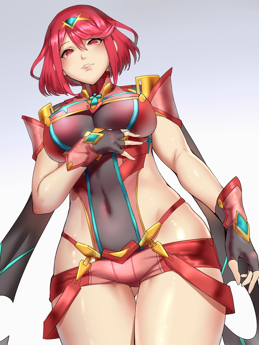 pyra (xenoblade chronicles and 1 more) drawn by kumiko_shiba