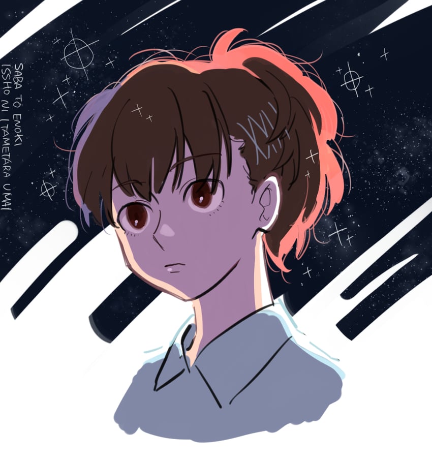 shiomi kotone (persona and 2 more) drawn by ine_(goin)