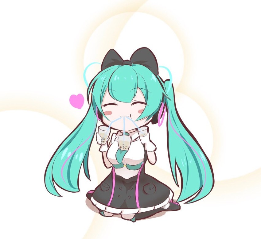 hatsune miku and magical mirai miku (vocaloid and 1 more) drawn by misho39