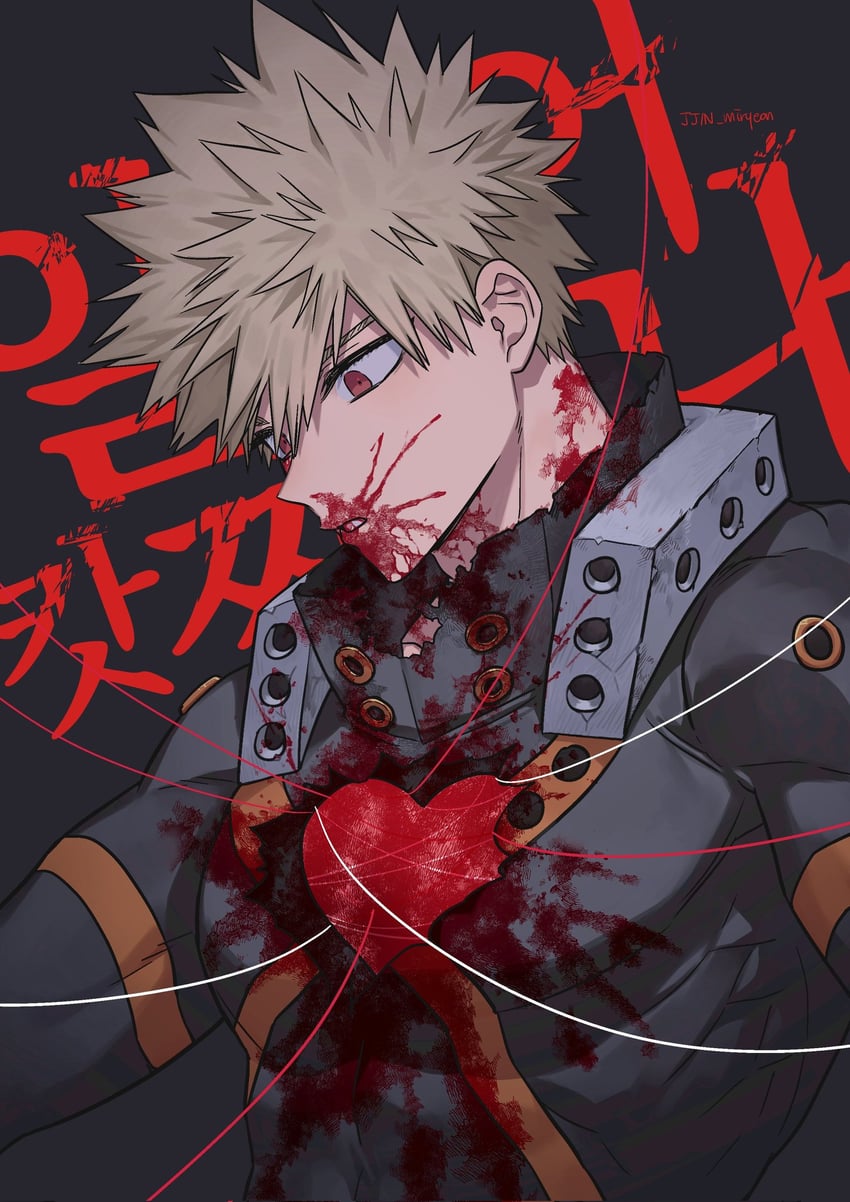 bakugou katsuki (boku no hero academia) drawn by misa_(jjin_miryeon)