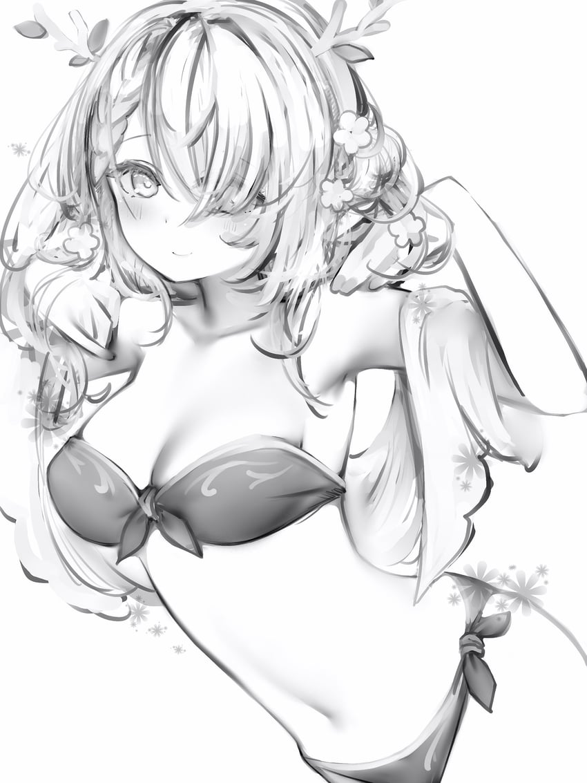 ceres fauna (hololive and 1 more) drawn by nanashi_(nlo)