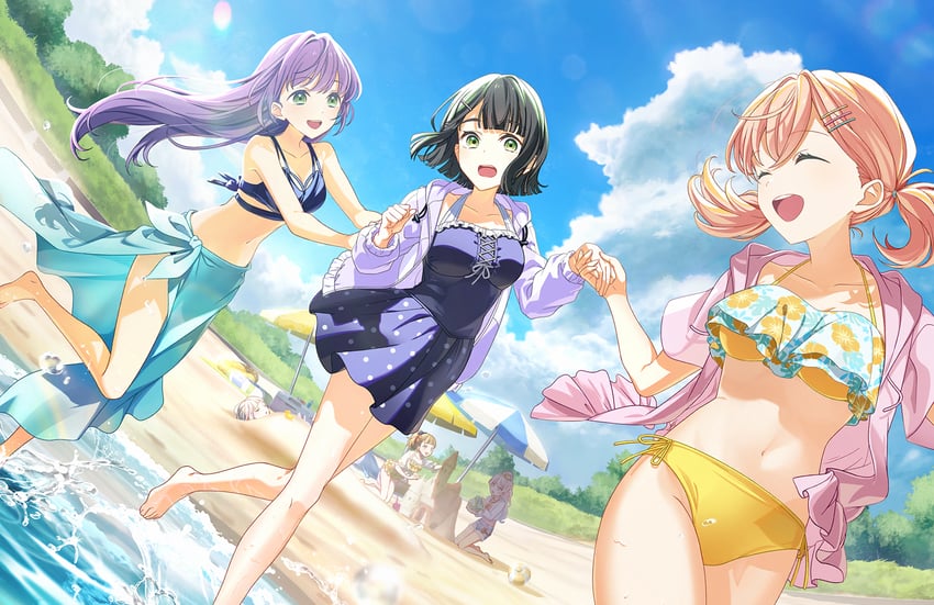 hinoshita kaho, otomune kozue, yugiri tsuzuri, osawa rurino, momose ginko, and 1 more (love live! and 1 more)