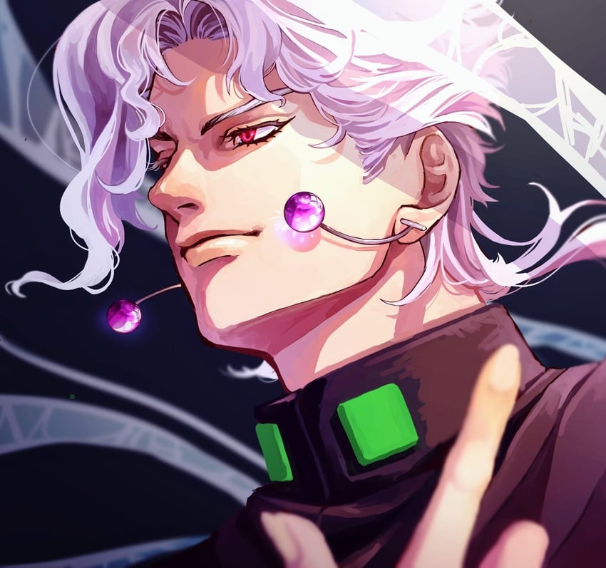kakyoin noriaki and hierophant green (jojo no kimyou na bouken and 1 more) drawn by togusa_jj