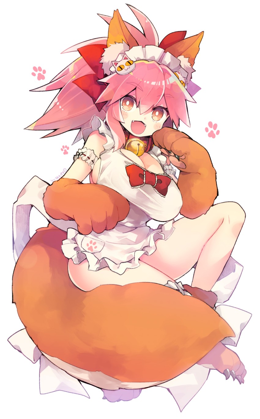 tamamo and tamamo cat (fate and 1 more) drawn by yuzuki_gao