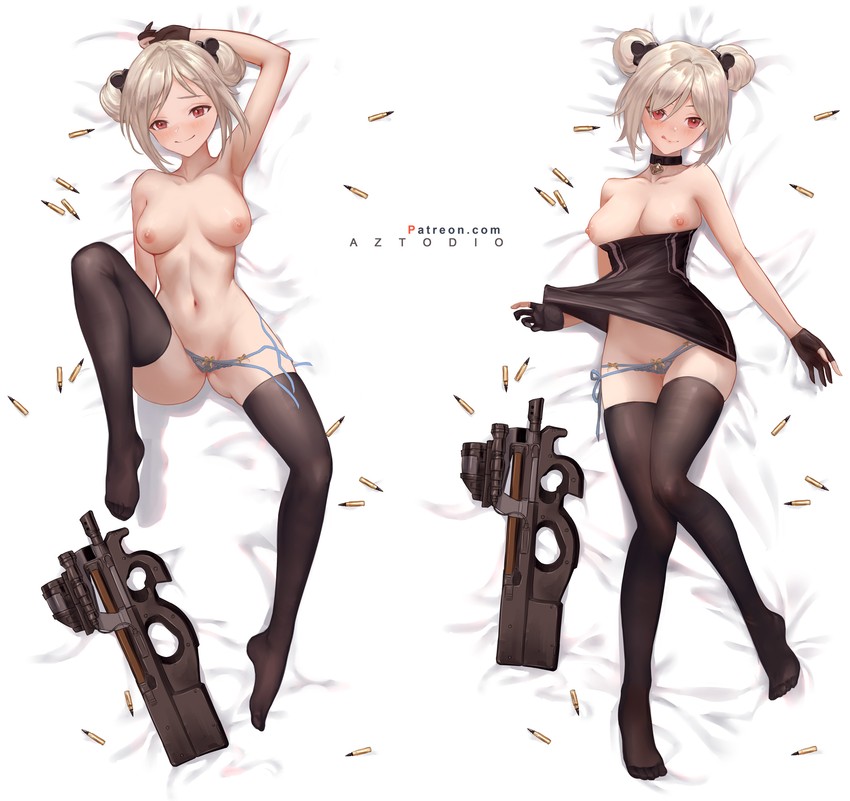 p90 (girls' frontline) drawn by aztodio