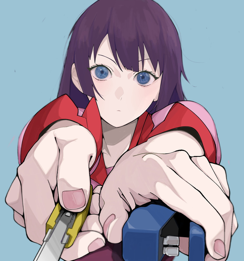 senjougahara hitagi (monogatari and 1 more) drawn by nyokki763