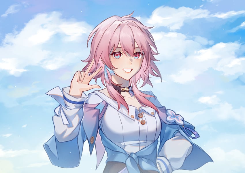 march 7th (honkai and 1 more) drawn by qiaoerhuahuahua