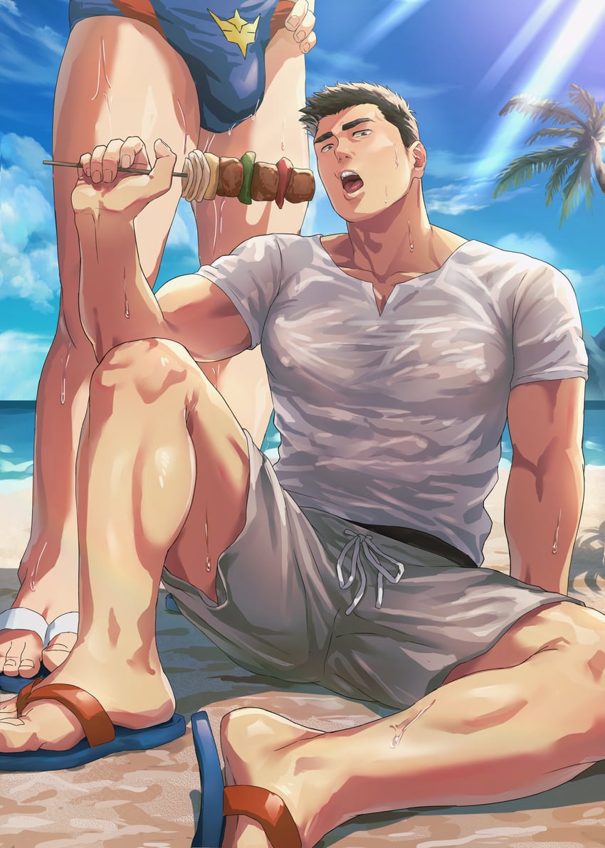 ao isami and lewis smith (yuuki bakuhatsu bang bravern) drawn by jup84973