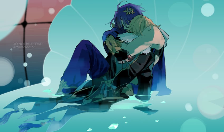 aventurine and dr. ratio (honkai and 1 more) drawn by nair_(mindcreator)