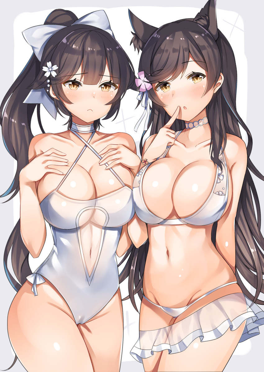atago and takao (azur lane) drawn by aozora_nan