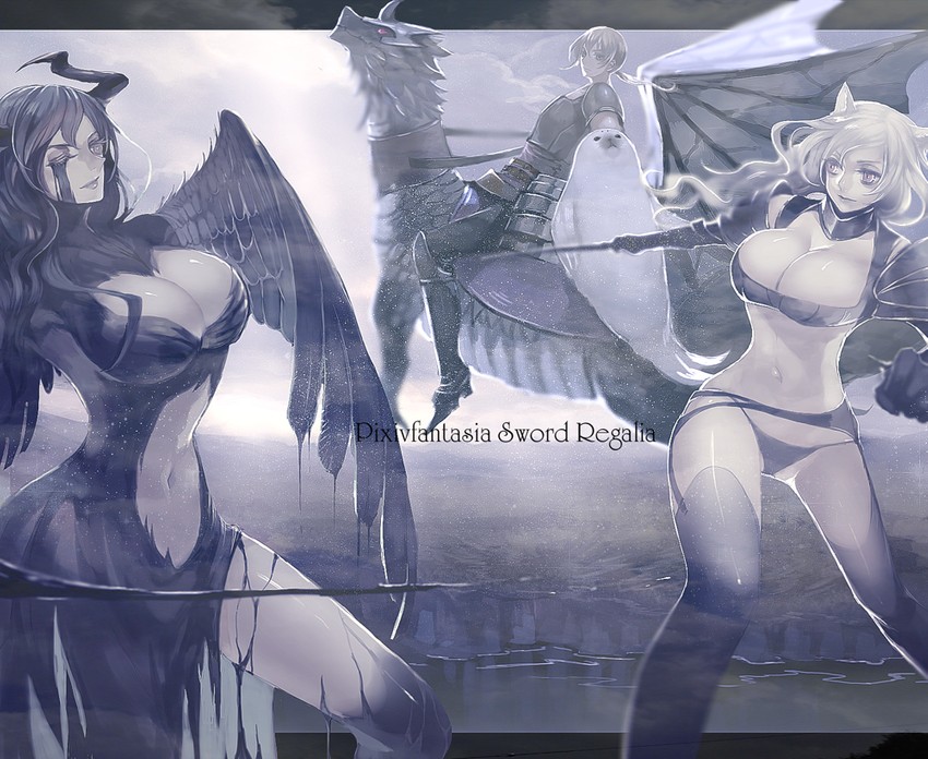 bertolucci, kitty blanche, pan, and margiela (pixiv fantasia and 1 more) drawn by nicole_pmonachi