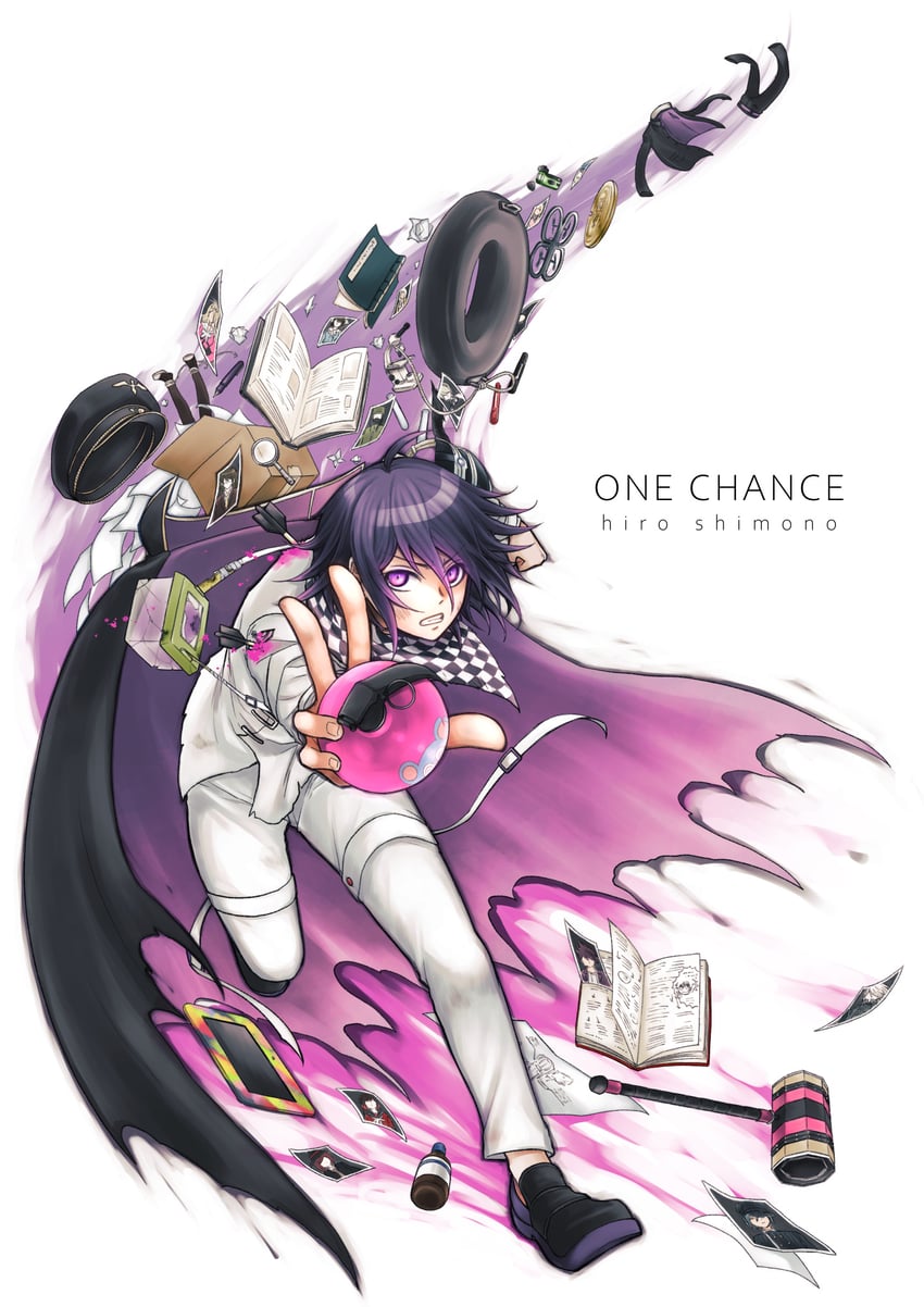 oma kokichi (danganronpa and 1 more) drawn by kiwako