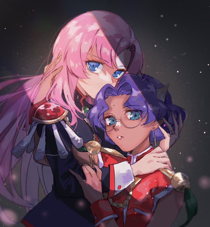 tenjou utena and himemiya anthy (shoujo kakumei utena) drawn by yamagishi_chihiro