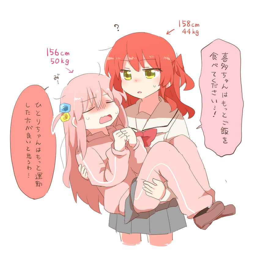 gotoh hitori and kita ikuyo (bocchi the rock!) drawn by rebecca_(keinelove)