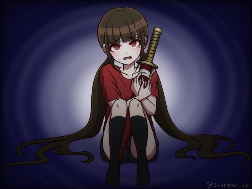 harukawa maki (danganronpa and 1 more) drawn by suiren_yurei
