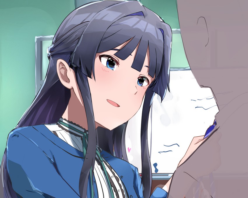 producer and mogami shizuka (idolmaster and 1 more) drawn by ms_rinmoku