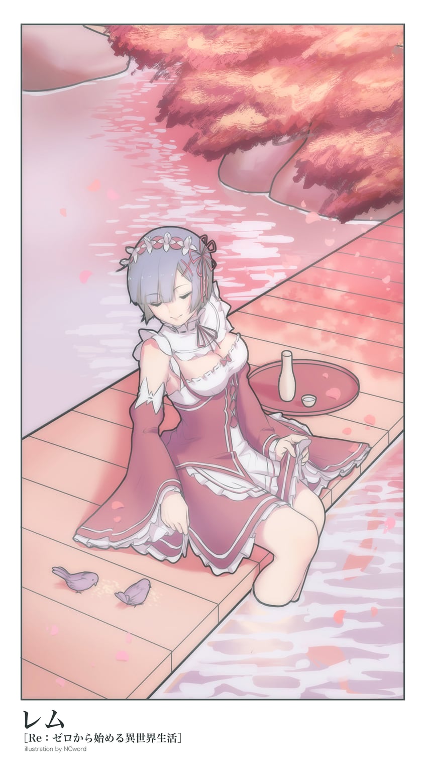 rem (re:zero kara hajimeru isekai seikatsu) drawn by jiankun_yu