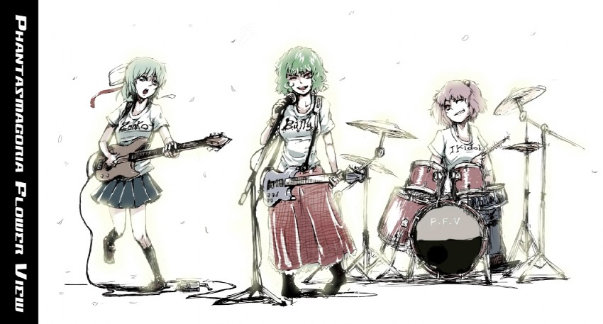 kazami yuuka, shiki eiki, and onozuka komachi (touhou) drawn by taichi_(tomo)