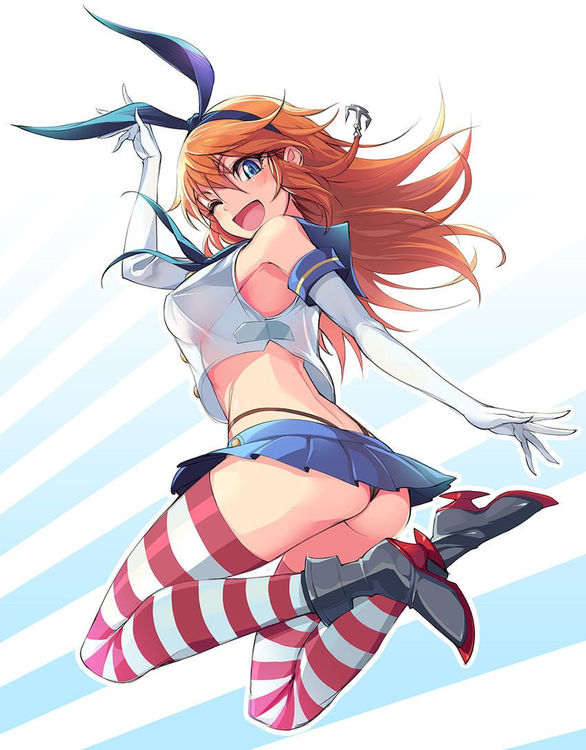 shimakaze and charlotte e. yeager (kantai collection and 2 more) drawn by michairu