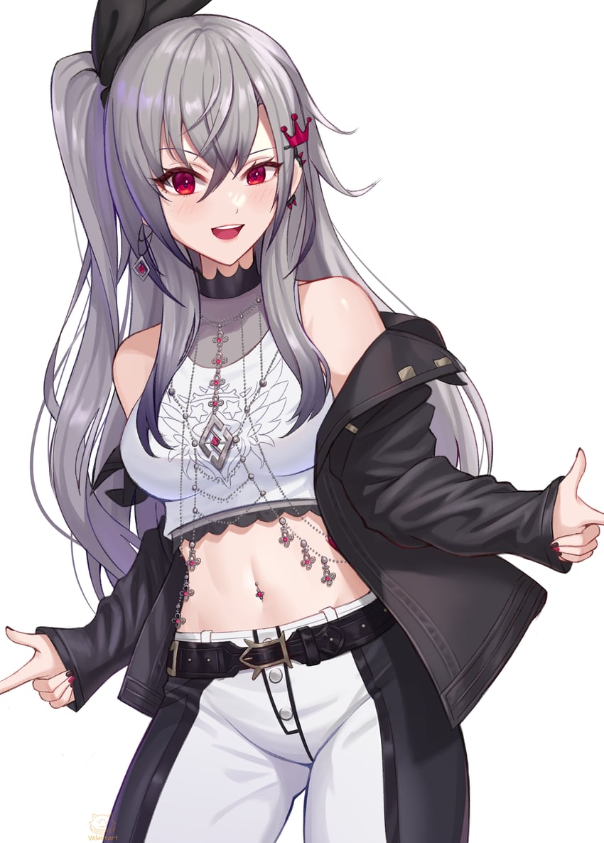isaki riona (hololive and 1 more) drawn by velantart