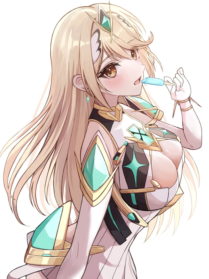 mythra (xenoblade chronicles and 1 more) drawn by kaede_(maple4rt)